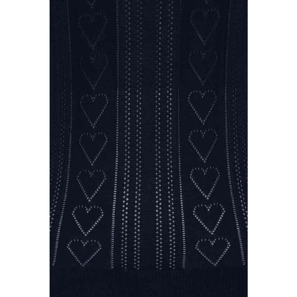 Banned - Ruby Heart Strick pullover - Blau